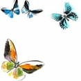 thumbnail image 2 of Project, A. 15x15 White Modern Wood Framed Museum Art Print Titled - Butterflies Dance VII, 2 of 4