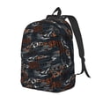 thumbnail image 1 of Disketp Cool Sports Car print Canvas Backpack Lightweight Travel Daypack Student Rucksack Laptop Backpack-Medium, 1 of 5