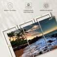 thumbnail image 6 of Elephant Stock Maui Makena Cove Beach Wall Art - Horizontal Multi Panel Canvas - Living Room Wall Decor - Beach Multi Panel - Brown And Blue Decor - 74" x 48", 6 of 8