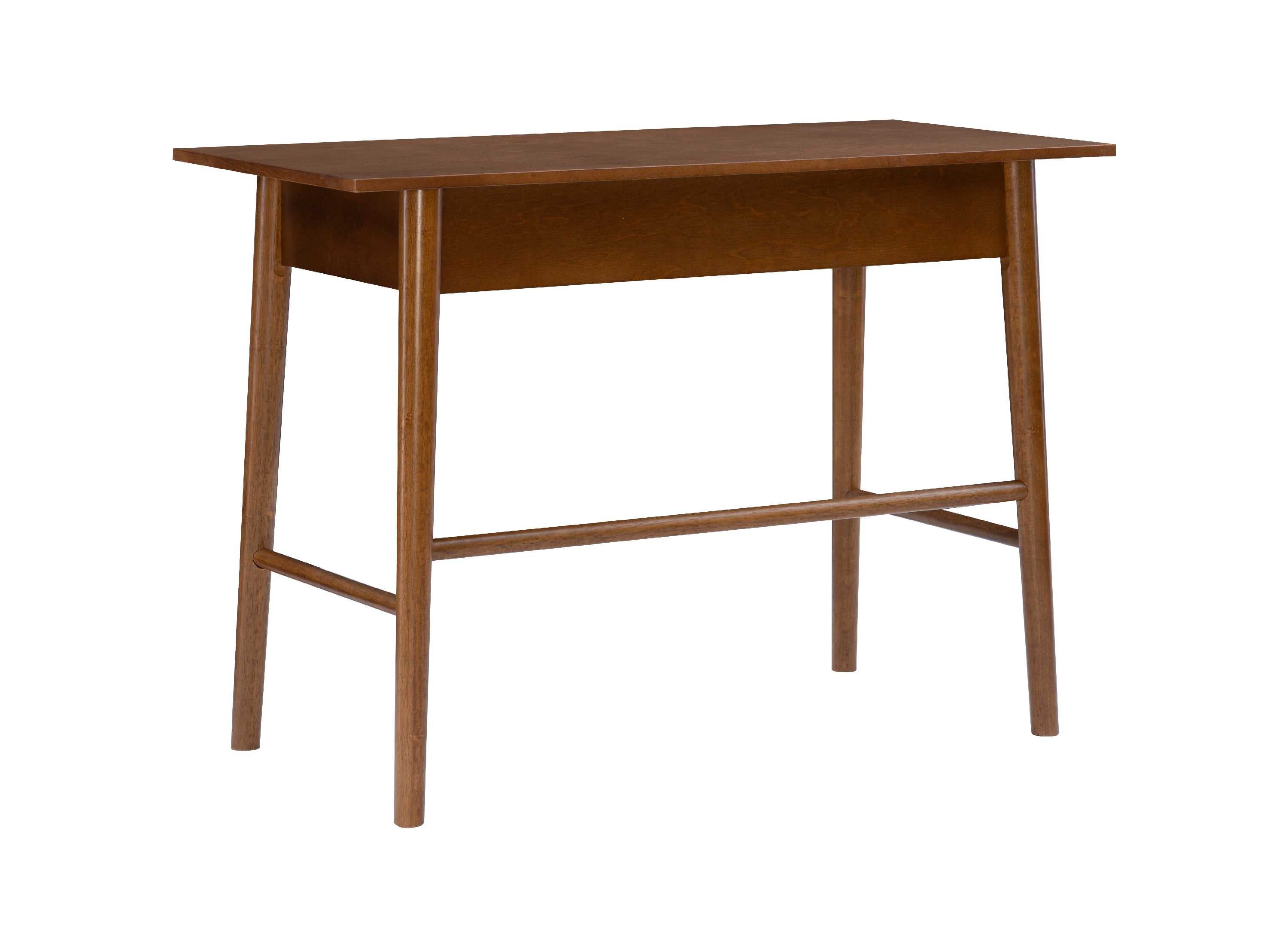 Linon Ashville 42" Single Drawer Mid-Century Writing Desk, Walnut
