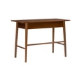 thumbnail image 5 of Linon Ashville 42" Single Drawer Mid-Century Writing Desk, Walnut, 5 of 15