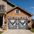 thumbnail image 2 of 250 Years Anniversary Garage Door Cover Banner 7 x 8 FT, American 1776-2026 Eagle Flag Garage Door Curtains Backdrop with Grommets for Indoor Outdoor Wall Party Porch Yard Decorations Background, 2 of 8