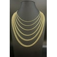 thumbnail image 2 of 14k Real Gold Miami Cuban Link Chain Necklace 2mm - 6.8mm Inches Real 14K Yellow Gold,Man Gold Chain,Ladies Gold Chain, 14k Gold Chain (Width:4.5mm; Necklace length:20;), 2 of 10