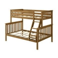thumbnail image 3 of Max & Lily Bunk Bed Twin over Full Size, Solid Wood Bunk Beds with Ladder for Kids, 3 of 10