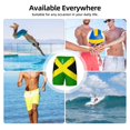 thumbnail image 6 of Mens Swim Trunks Jamaican Flag Quick Dry Board Shorts with Compression Liner, 6 of 6