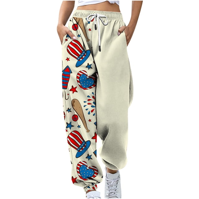Pantalones de pierna ancha sueltos de cintura alta para mujer, deportivos, casuales, ajustados, con cordones Fridja alkflakhf33292