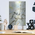 thumbnail image 6 of Luxe Metal Art 'Three Chickadees in Spring' by Katrina Pete, Metal Wall Art, 12"x16", 6 of 9