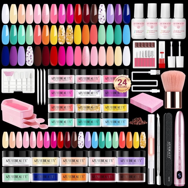 Kit de uñas Dip Powder AZUREBEAUTY con taladro eléctrico