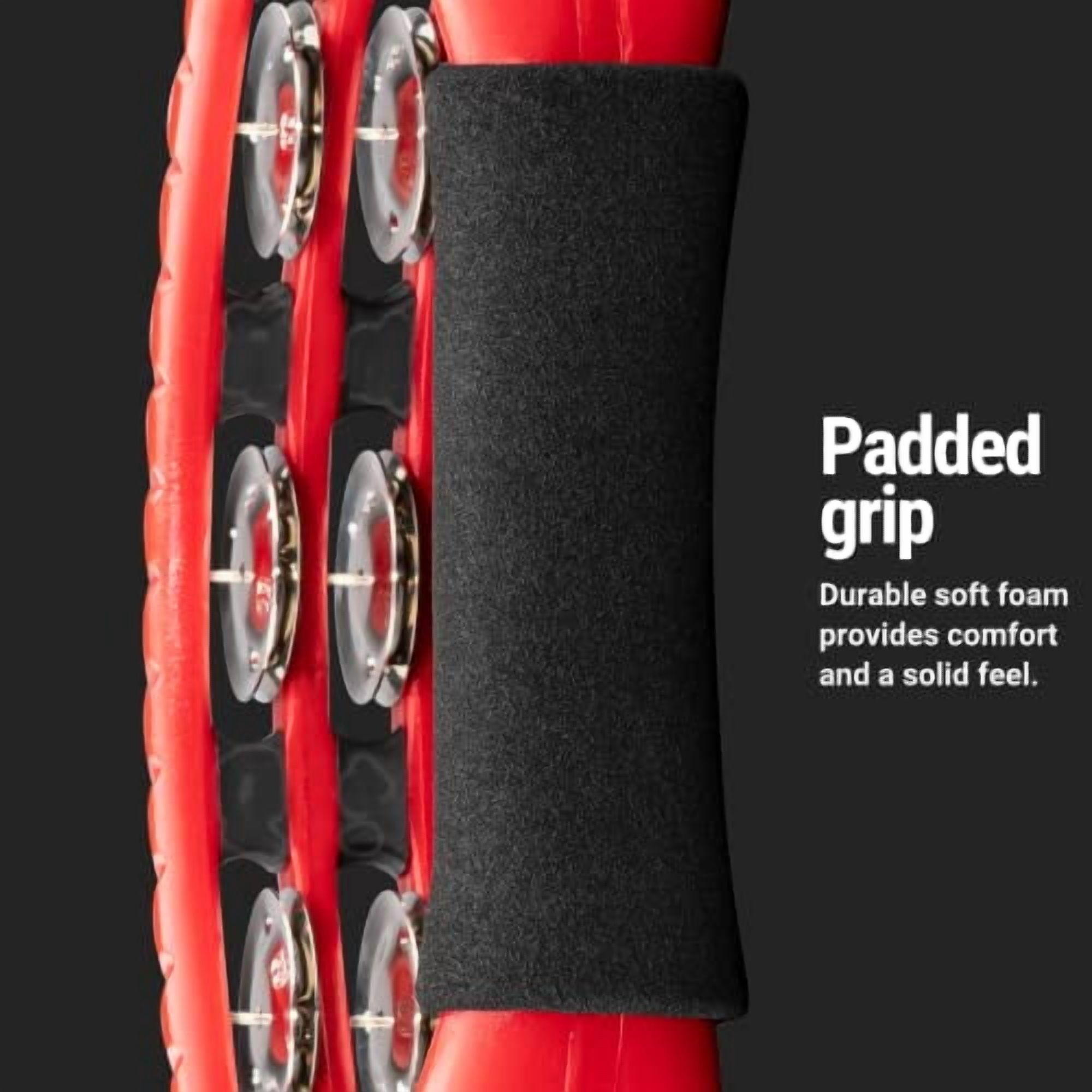 Meinl Percussion TMT1 Handheld Tambourine (Red)