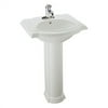 Kohler Devonshire 24'' Pedestal Bathroom with Single Hole Faucet Drilling