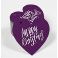 thumbnail image 2 of Inkdotpot 50 Pack Real Silver Foil Paper Tag Merry Christmas Favor Hang Tag, 2 of 8