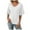 White, variant on Summer Fashion Plus Size T-shirts for Women Casual Short Sleeve Loose Blouse