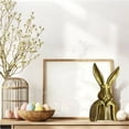 thumbnail image 7 of Gold Resin Bunny Statue, 9.5 Inch Easter Table Centerpiece, Spring Rabbits Decoration, Rabbit Figurines Decorative Sculpture Collectibles Gift for Home Indoor Decor, 7 of 7