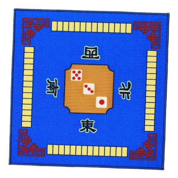 TOYANDONA Tapete Antideslizante para Mesa de Mahjong 80x80 Cm, Mantel Protector de Poliéster Azul, Reducción de Ruido para Juegos Familiares y Torneos, Funda Cuadrada para Mesa de Juego TOYANDONA Tapete Antideslizante para Mesa de Mahjong 80x80 Cm, Mantel Protector de Poliéster Azul, Reducción de Ruido para Juegos Familiares y Torneos, Funda Cuadrada para Mesa de Juego