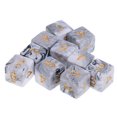 thumbnail image 3 of 10 Uds Dados D6 Poliédricos Sunnimix Gris Blanco para Juegos de Mesa de Mazmorras y Dragones, 3 of 8