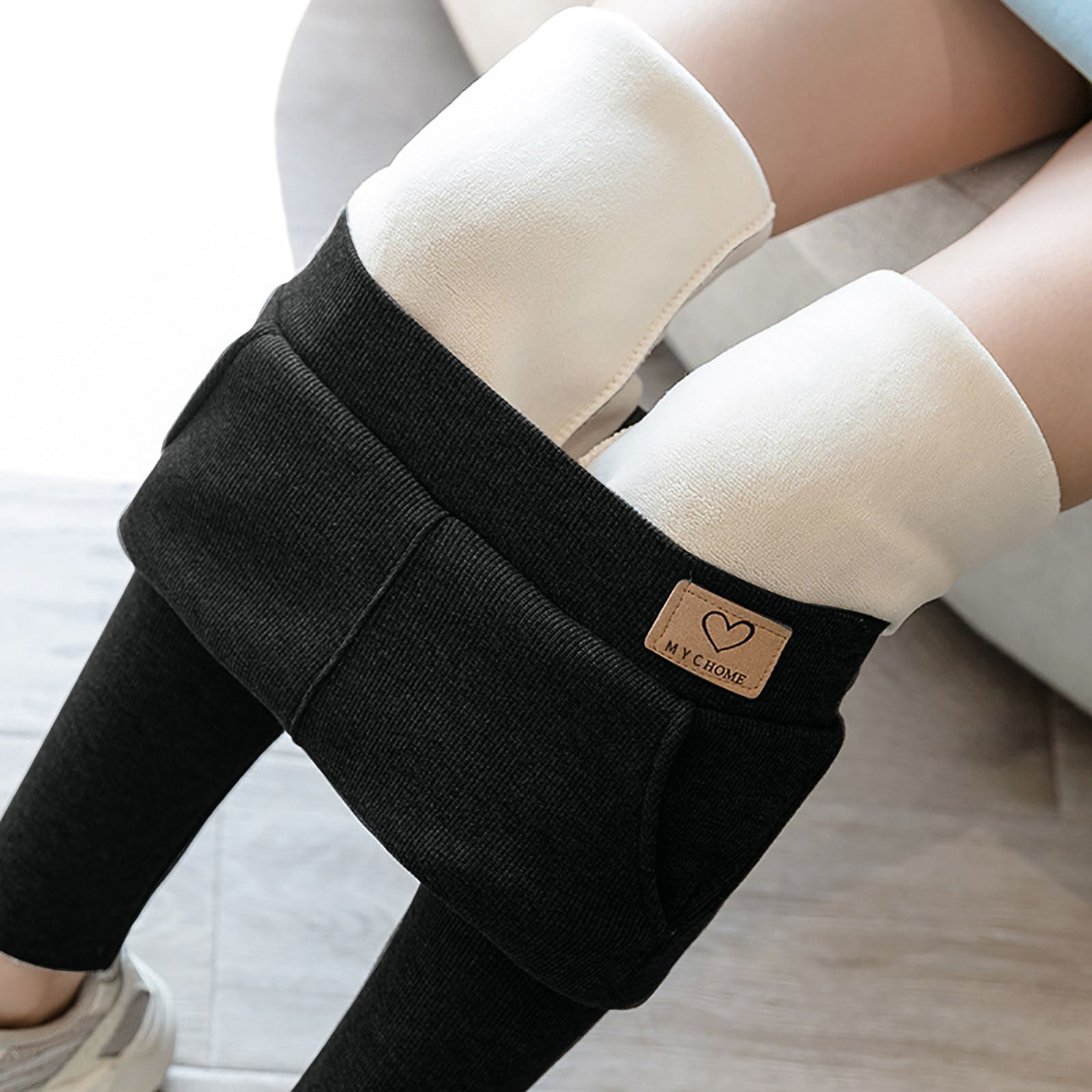 Women's Fleece Lined Leggings Winter Warm High Waisted Thermal Yoga