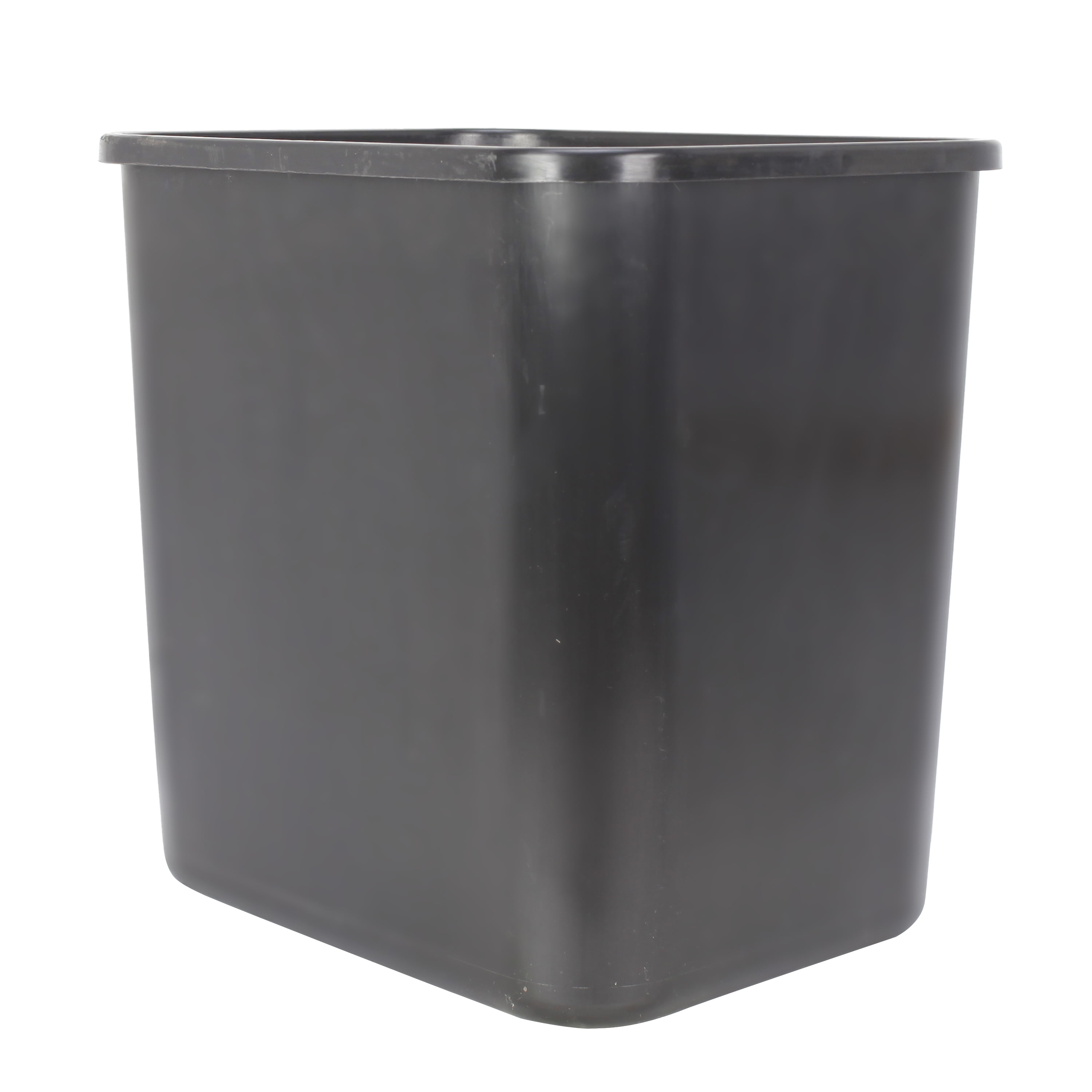 (2 pack) Mainstays 3 gal Plastic Open-Top Wastebasket, Black