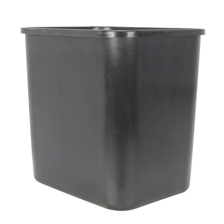 Mainstays 3 gal Plastic Open Top Kitchen Trash Can, Black