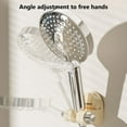 thumbnail image 5 of Hovmgk Suction Cup Shower Head Holder, Adjustable Shower Rack for All Shower Heads, Reusable, Water-Resistant, Space-Saving Wall Mount with Electroplated Hook for Bath Accessories, 5 of 9