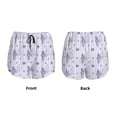thumbnail image 4 of Disketp Bouquet and Lavender Flowers Print Women's Shorts Workout Shorts for Athletic Gym Running Shorts with Phone Pockets, 4 of 8