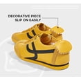 thumbnail image 6 of LUCKY STEP Retro Thin Sole Fashion Sneakers Casual Lightweight Walking Shoes,Yellow,Womens, 6 of 10