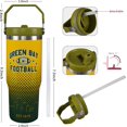 thumbnail image 4 of Steel Tumbler Vertical Handle for 2024 Sport Fan Ice Flow Flip Tumbler 30 oz,Insulated Water Bottle Easy for Carry, 4 of 6