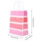 thumbnail image 1 of Mumusuki 25 Bolsas de Regalo duraderas de Papel Kraft para Fiestas, Compras, Bodas, Caramelos, Bolsa con asa, Rosado, 1 bolsa de regalo Spptty decoración hogareña, 1 of 7