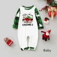 thumbnail image 5 of Festive Gnome Family Matching Christmas PJs Green Plaid Saying “Chillin’ With My Gnomies”, Holiday Sleepwear Set for Adult Kid Baby Dog, 5 of 7