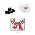 thumbnail image 3 of Darzheoy Christmas Toilet Seat Cover Set Santa Claus 4 Piece Set Toilet Cover Bathroom Christmas Decoration Daily Necessities, 3 of 6