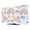 White, variant on Indoor Elastic TV Cover, Rainbow Sunshine Dust Proof TV Screen Slipcover Protection, Rainy Cute Blue Border Stretch Waterproof Monitor Fitted 55" TV Covers for Inside