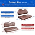 thumbnail image 4 of Fundas de asiento para carrito de golf NOKINS para club car Precedent Brown, 4 of 9