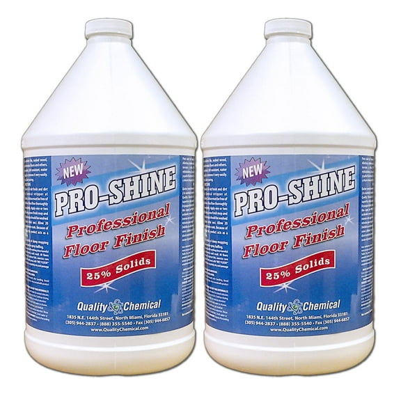 Pro Shine High Shine Commercial Floor Finish Wax - 2 gallon case