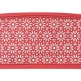 thumbnail image 4 of Abble Outdoor Metal Garden Bench Steel Patio Loveseat Park Bench, Red, 4 of 6