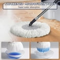 thumbnail image 5 of Spin Mop and Bucket Set with Microfiber Pads and Pedal Wringer, 5 of 8
