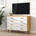 thumbnail image 4 of YYAo Modern White 8-Drawer Dresser for Bedroom - Ample Storage Wide Chest of Drawers, Sturdy & Safe, 4 of 14