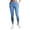 Blue, variant on BLVB High Waisted Yoga Pants for Women Running Workout Mesh Leggings Side Pockets Stretch Athletic Tights