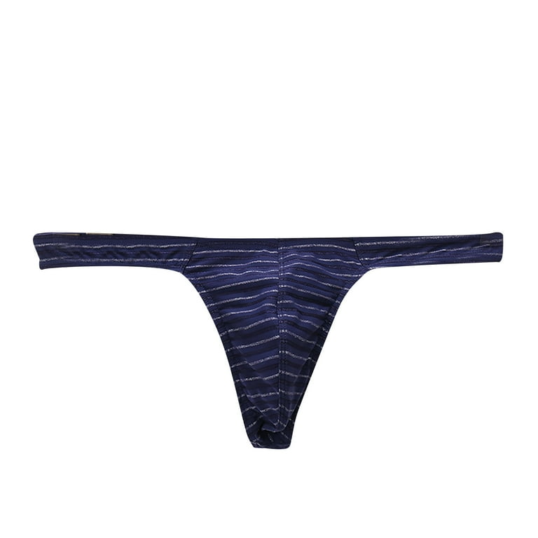 QWERTYU Mens Jockstrap G-Strings Thongs Supporters Male Underwear Athletic  Briefs Dark Blue M 