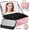 Pink, variant on Upgraded Large Travel Makeup Bag with LED Mirror, 15" Professional Makeup Case with 3 Color Modes Dimming Lighted Mirror, Light up Make up Organizer with PU Leather Cover, Adjustable Dividers