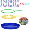 thumbnail image 1 of 15PCS Bubble Wand Set Creative Bubble Making Bubble Maker Bubble Sticks for Kids(Without Bubble Solution), 1 of 10