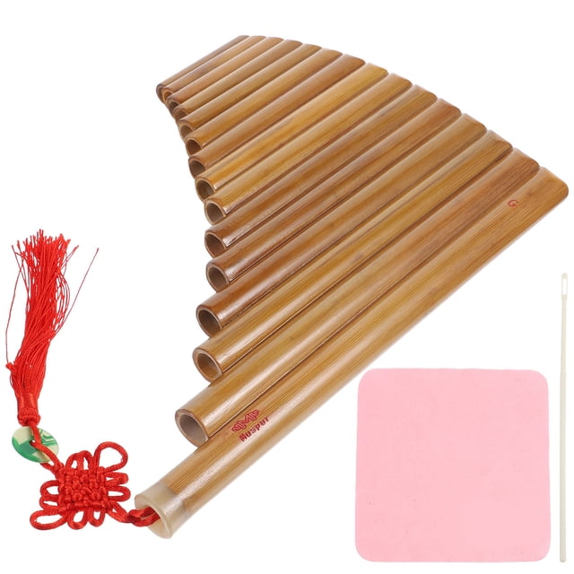RENACLIPY 1Pc Portable Bamboo Panpipe 15 Hole Musical Instrument Durable with Fine Workmanship