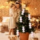thumbnail image 5 of Set de adornos de Navidad | Decoraciones tridimensionales con colgantes de caramelo Rosa Blanco | Manualidades de plástico, forma duradera, tamaños variados | Árbol de Navidad, escaparate | Fácil, 5 of 6