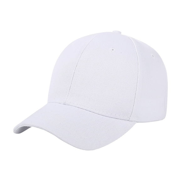 Cuoff hats Kids Baseball Cap Snapback Hat Hip-Hop White One size 80% Polyester,20% Spandex