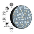 thumbnail image 4 of Naloa Blue Bathroom PVC Leather Spare Tire Wheel Cover for Car Truck SUV Camper Trailer Universal Fit many size17 inch, 4 of 6