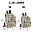 thumbnail image 2 of FORMRS Mini Backpack Purse for Women Quilted Travel Daypack Casual Shoulder Bag, Green Floral Cats Pattern, 2 of 7