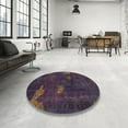 thumbnail image 3 of Ahgly Company Indoor Rectangle Abstract Purple Abstract Area Rugs, 2' x 4', 3 of 6
