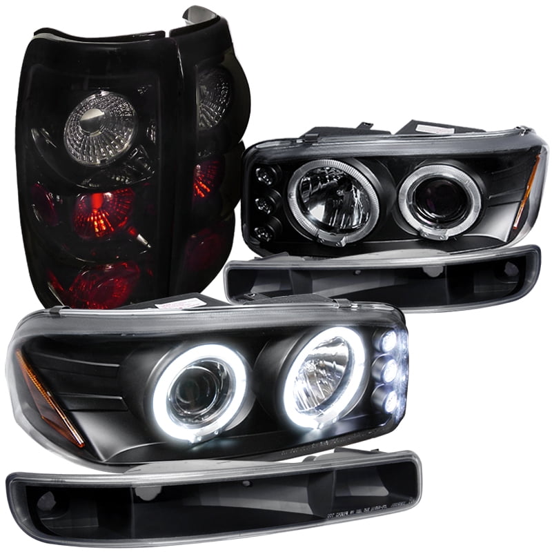 SpecD Tuning For 19932003 Gmc Sierra Black Halo Led Projector