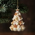 thumbnail image 5 of Acrylic Christmas Tree Ornaments Set of 24 Flat Holiday Decorations with Assorted Designs for Xmas Tree Home Party Festive Hanging Pendants, 5 of 6