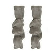 thumbnail image 4 of Women Fashion Leg Warmer Knitted Long Leg Socks Warm Student Girls 90s Boot Socks Party Casual Streetwears Gifts, 4 of 8
