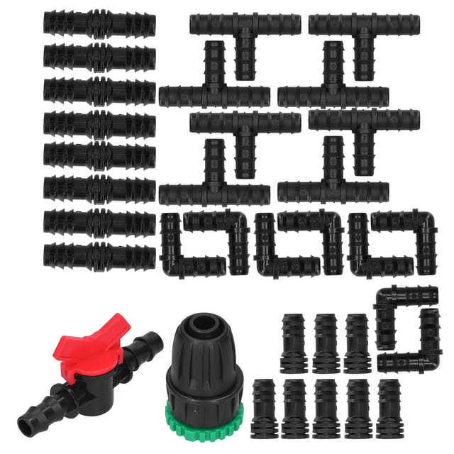 Irrigation Tee,34Pcs/Set Drip Irrigation Kit Garden Accessories Drip Irrigation Fitting Cutting-Edge Features