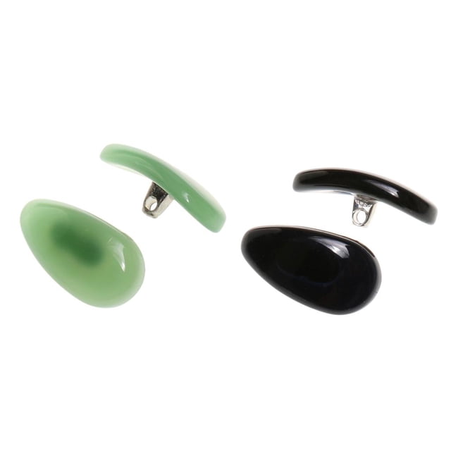 2 Pares de Almohadillas para La Contorneadas en apariencia de D Duraderas Soporte para La s shamjiam Almohadillas de jade para gafas